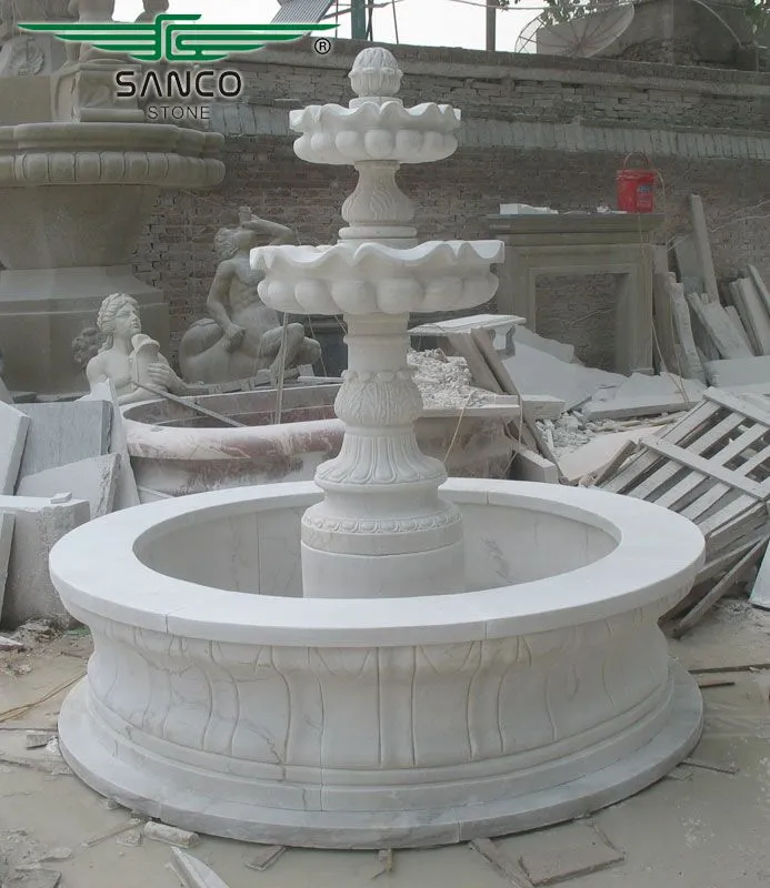 White Marble Small Water Fountain