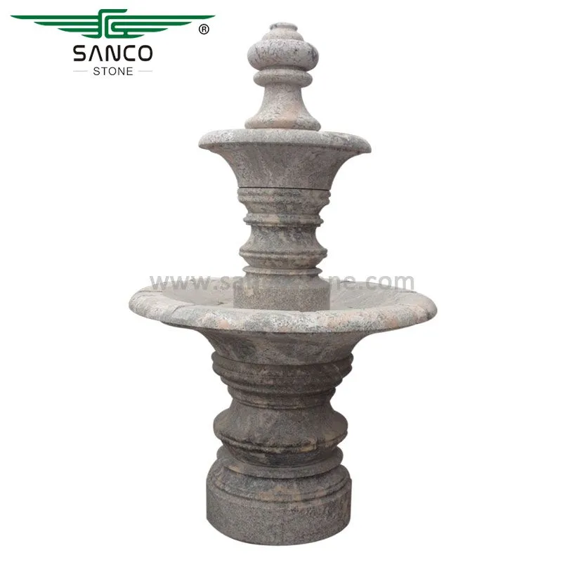 Juparana Gold Granite 2 Tier Water Fountain