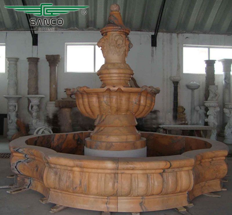 Stone Water Fountains In Basin