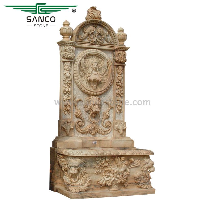 Custom Garden Stone Craft Wall Water Fountain