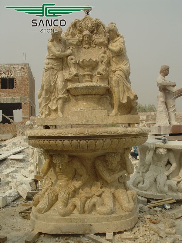 European Style Large Outdoor Wall Fountains