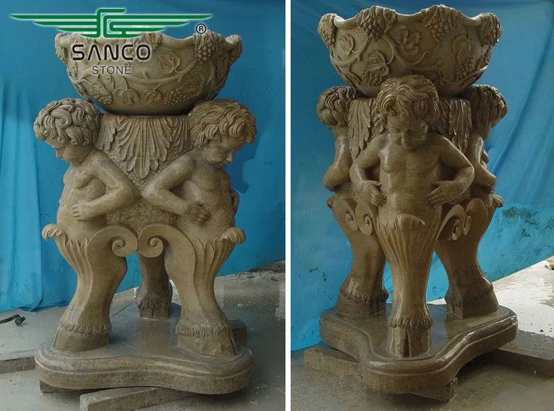 Garden Cherub Planter Flower Pots for Sale