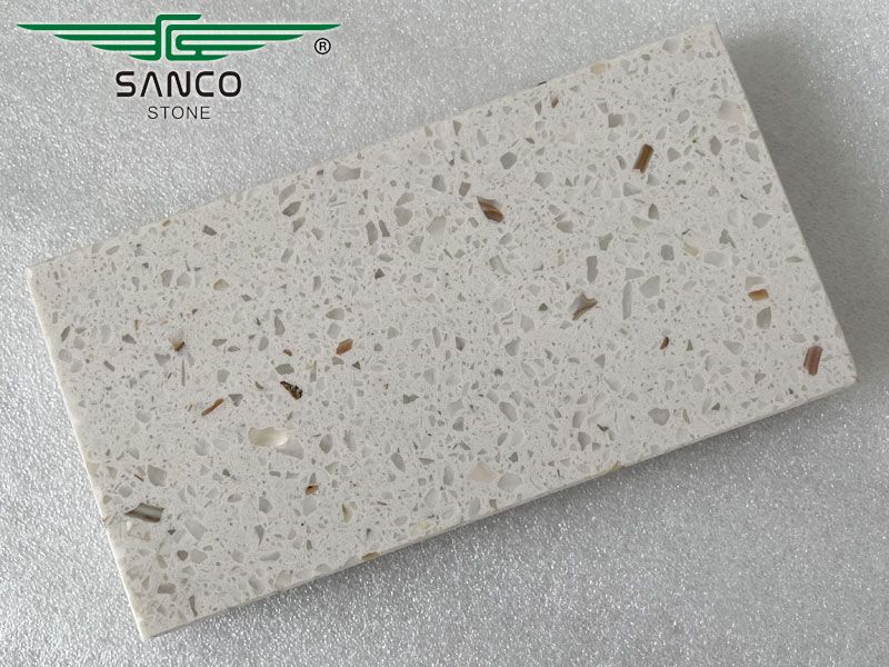 Crystal Shell White Quartz Stone SD1657