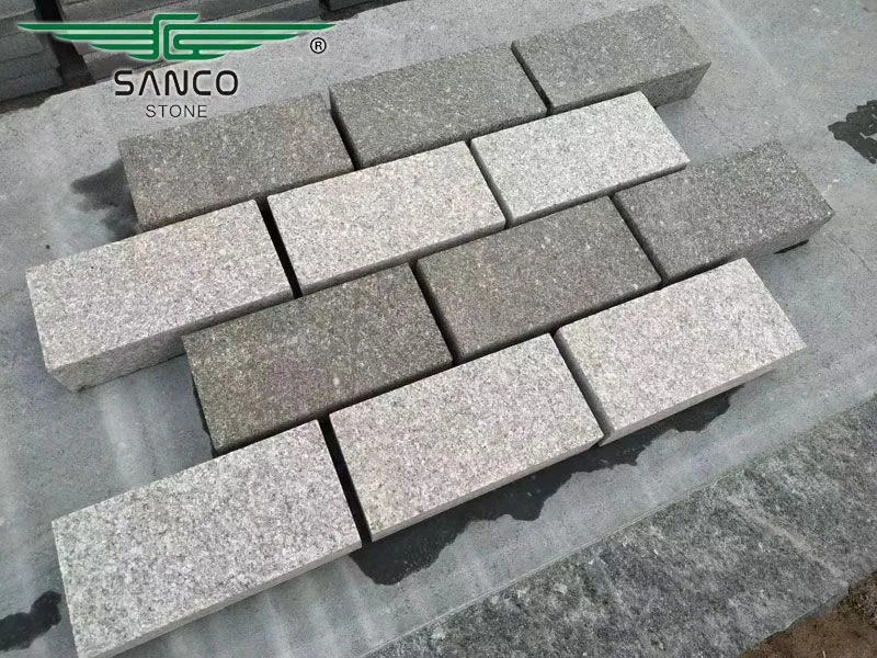 Cheap Pavers Black and Grey Granite