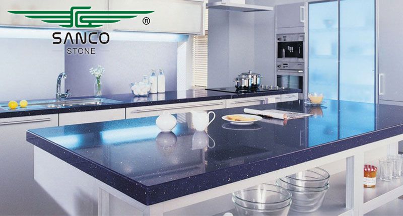 Blue Quartz Countertops Galaxia Azul SD1203