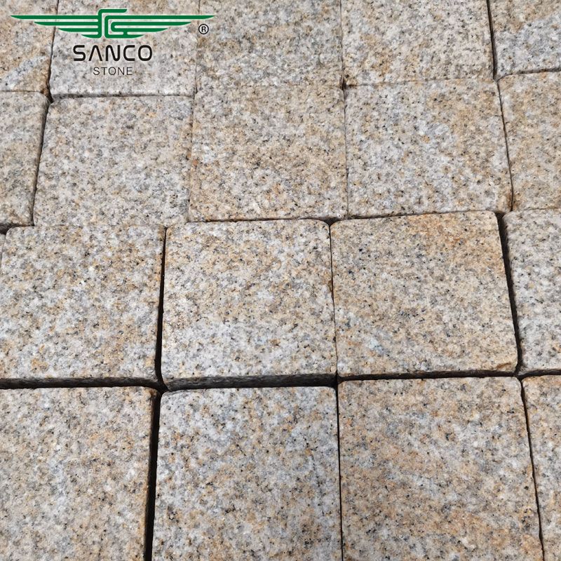 Sunset Gold Granite Tumbled Paving Stone