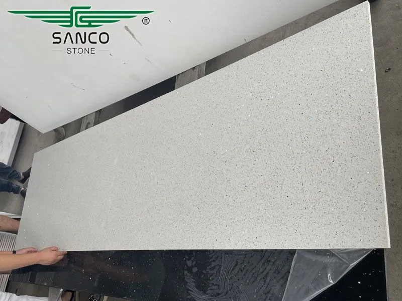 Crystal White Quartz Countertop SD1200