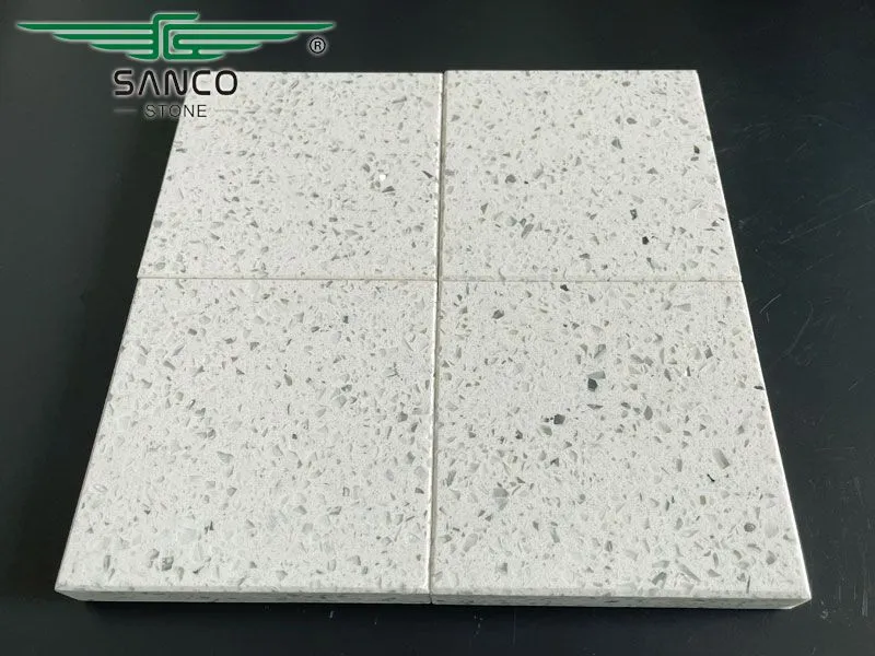 Crystal White Quartz Countertop SD1200