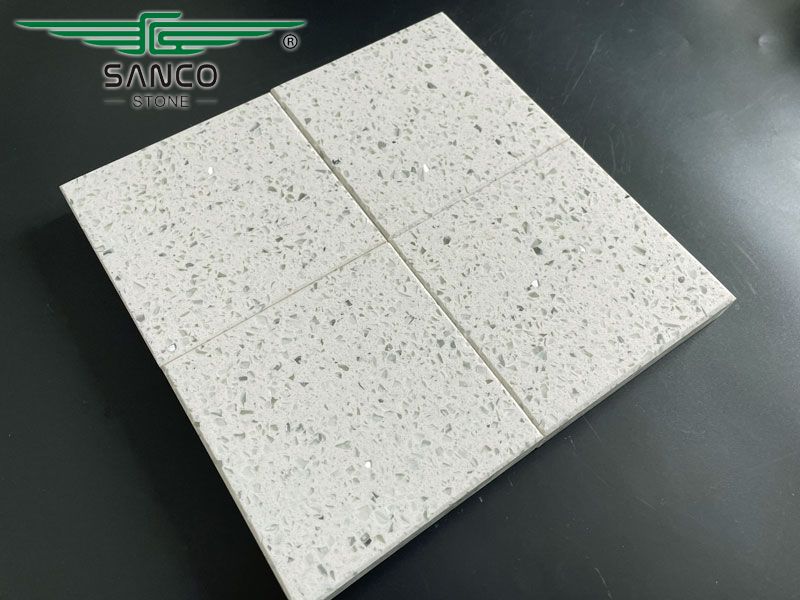 Crystal White Quartz Countertop SD1200