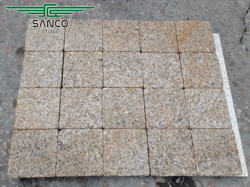 Sunset Gold Granite Tumbled Paving Stone