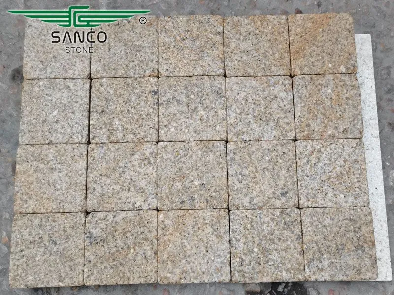 Sunset Gold Granite Tumbled Paving Stone