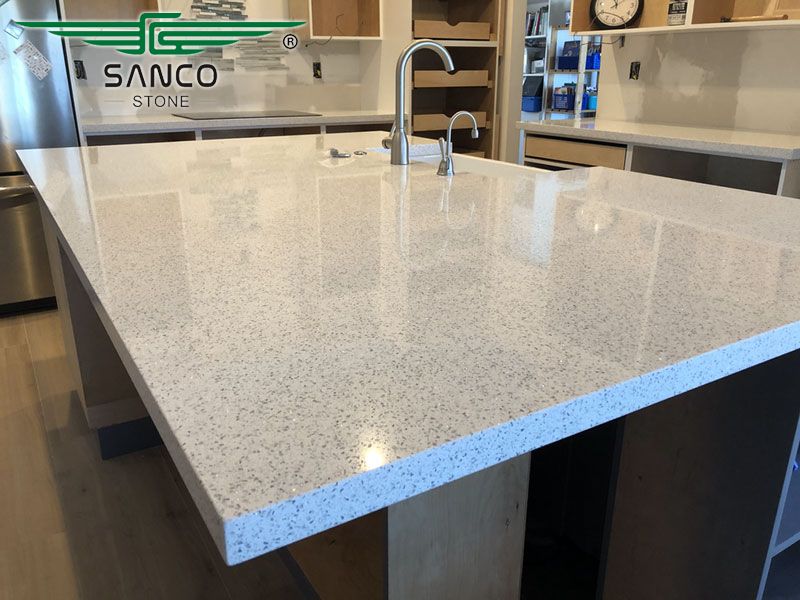 Crystal White Quartz Countertop SD1200