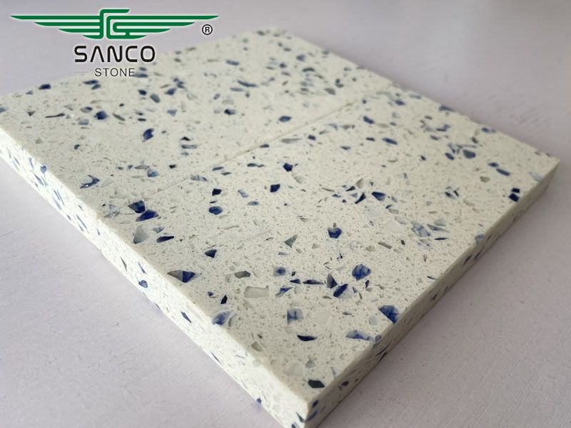 Blue and White Quartz Countertops SG5807