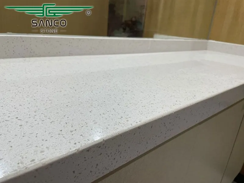 White Quartzite Kitchen Countertops