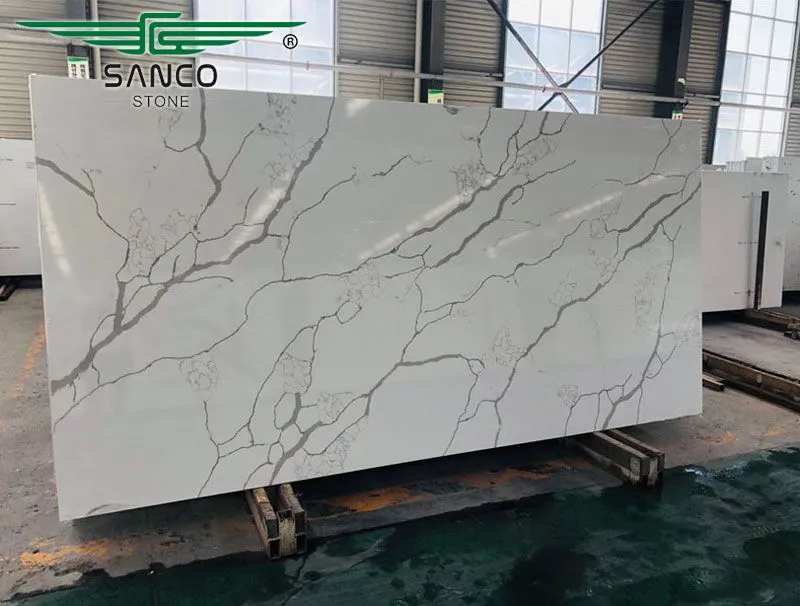 Calacatta Quartz Countertops and Backsplashes SC8602