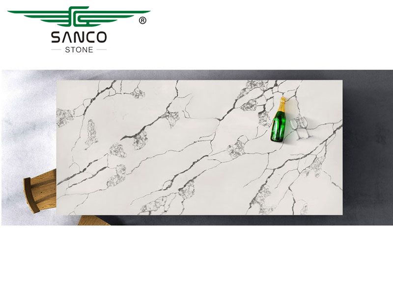 Classic Calacatta Quartz Slabs SC8659