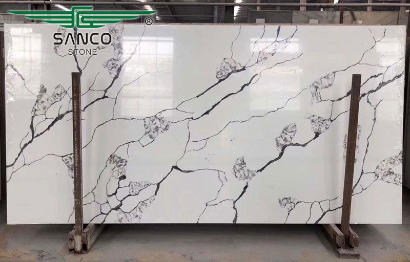 Classic Calacatta Quartz Slabs SC8659