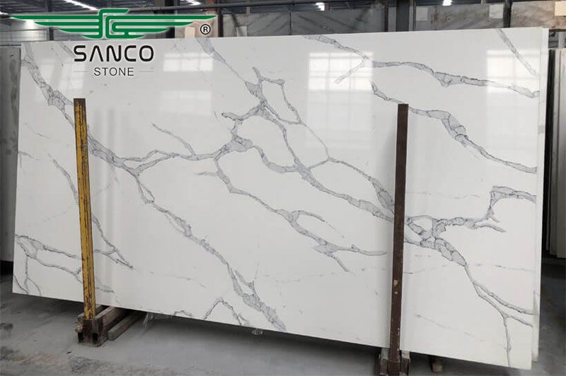 Calacatta Quartz Kitchen Countertops SC8613