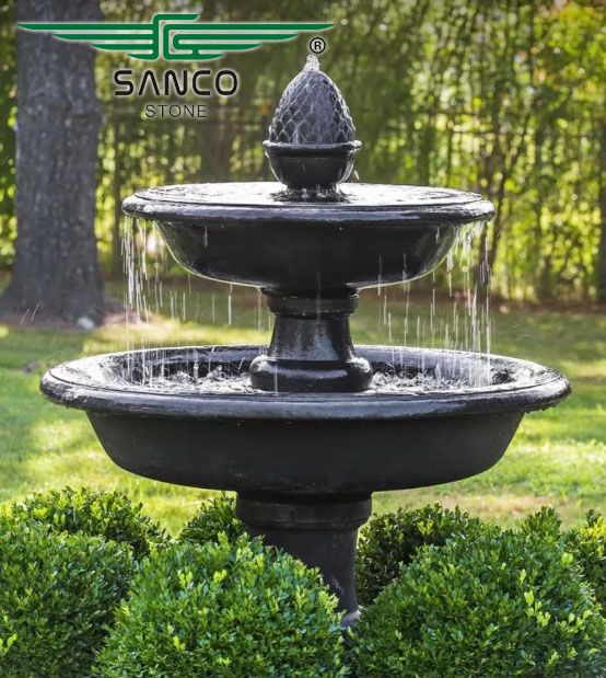 Outdoor Fountain Black Marble