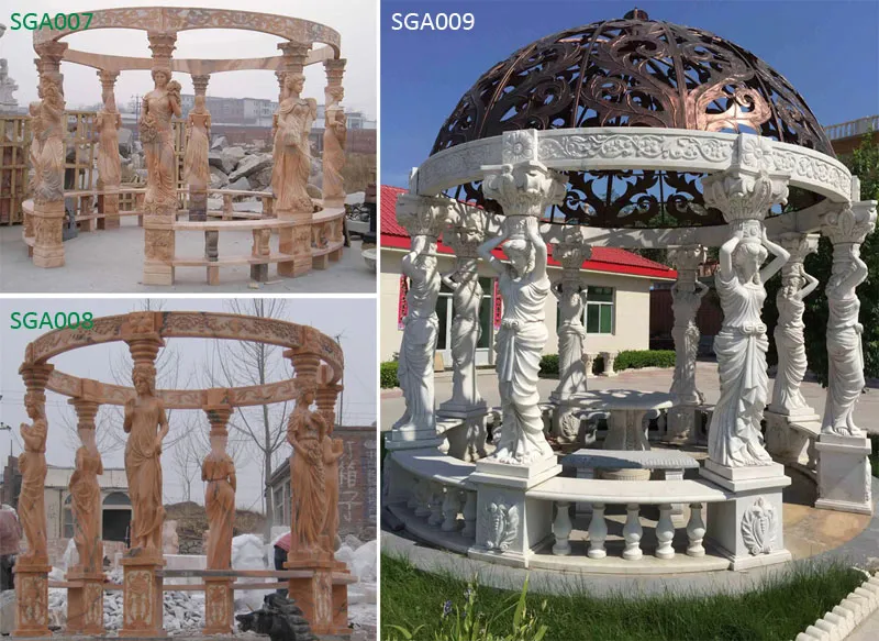 Hot Sale Outdoor Garden Marble Gazebo Sale