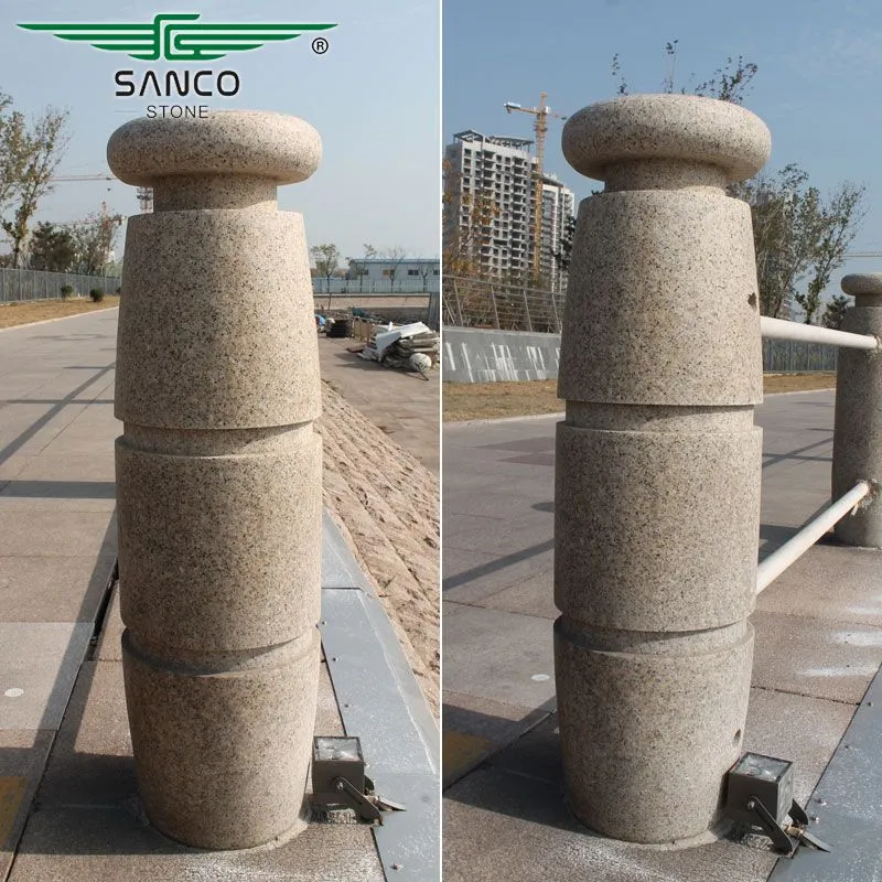 Guardrail Stone Pillars for Seaside Footpath