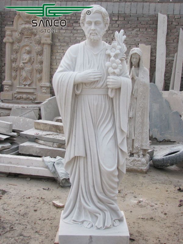 Marble Decorative Figurines St Joseph Statues