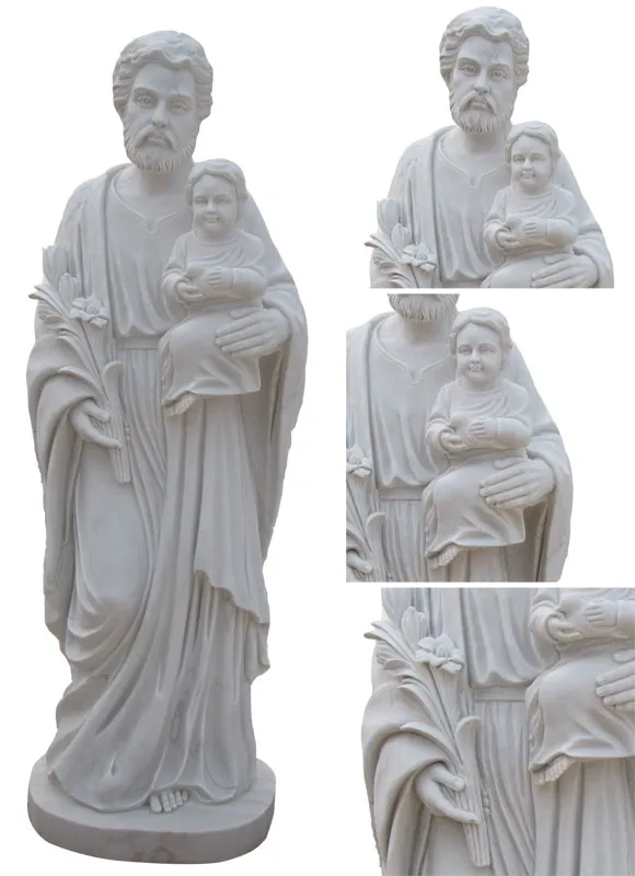 Jesus And Child Statue Stone Carved Marble