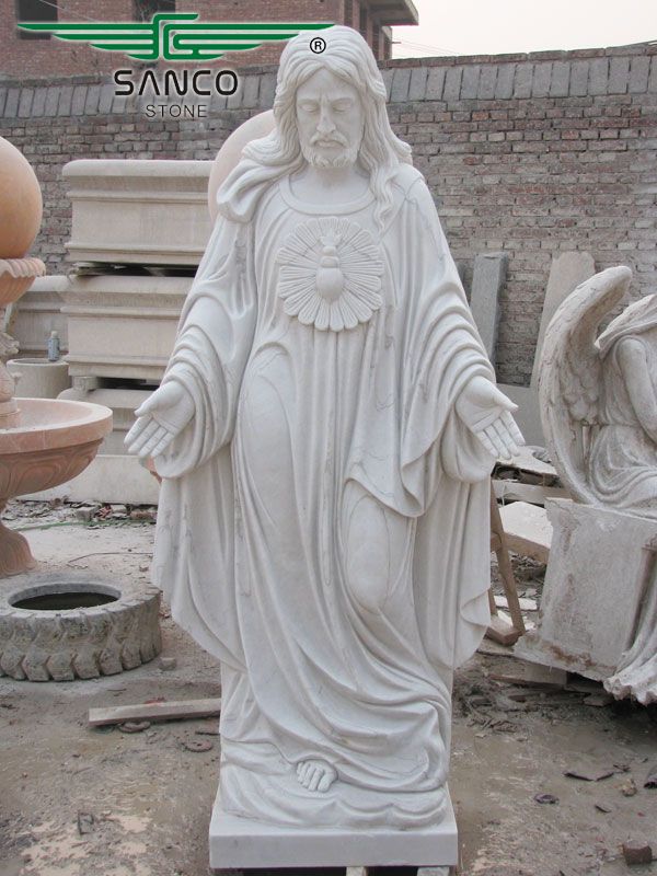 Christ Jesus Statue Marble Carving Life Size