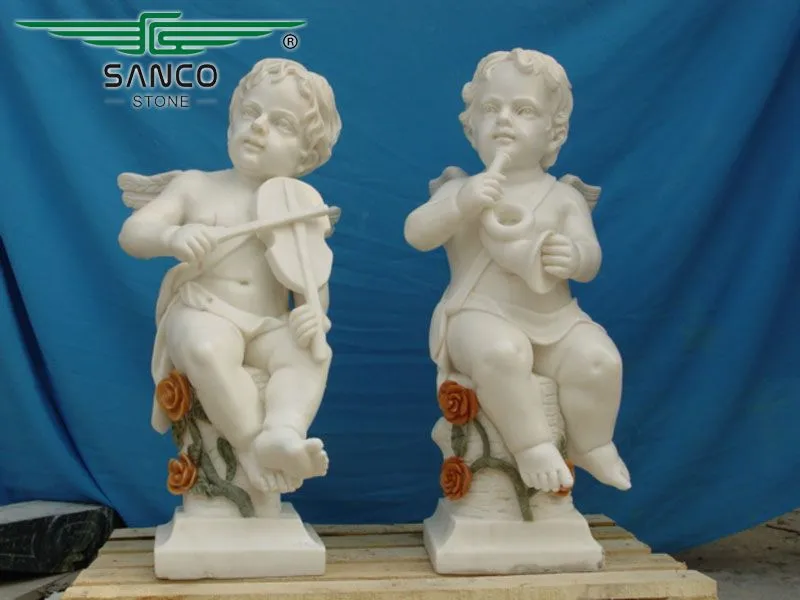 Set of 2 Adorable Baby Angel Sculpture