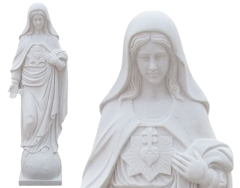 Classic Virgin Mary Statue Made of Marble