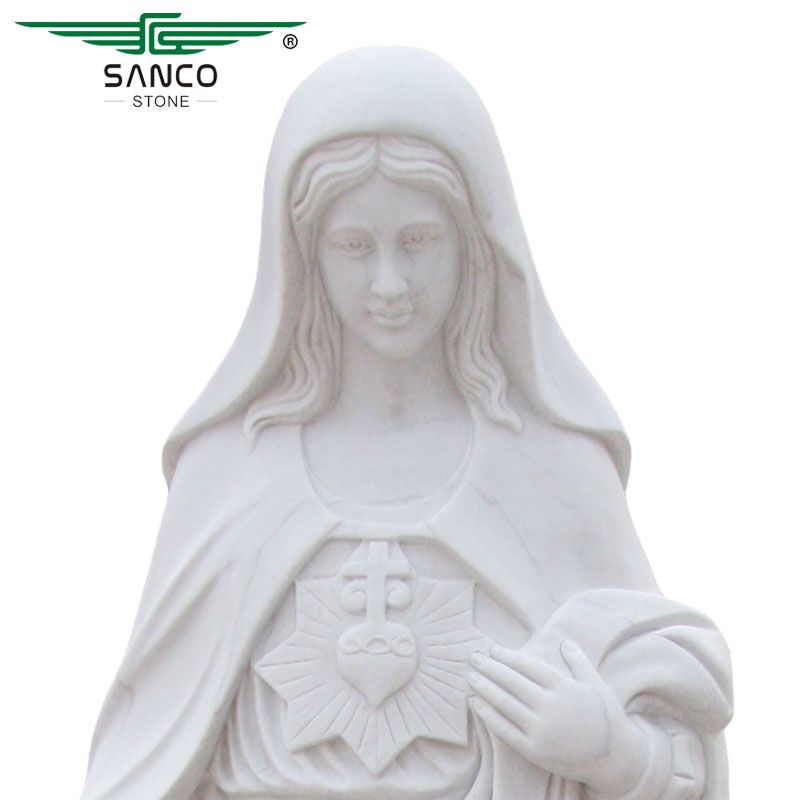 Classic Virgin Mary Statue Made of Marble