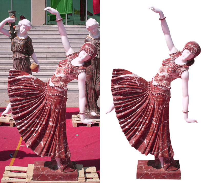 Marble Dancing Lady Statue