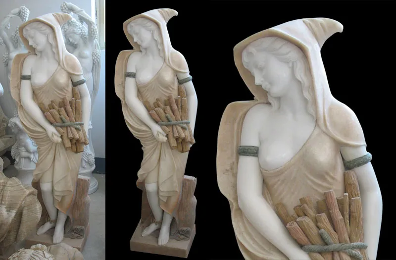 Multicoloured Marble Statues for Sale