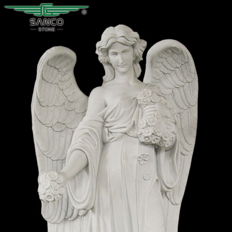 White Marble Angel Garden Statues