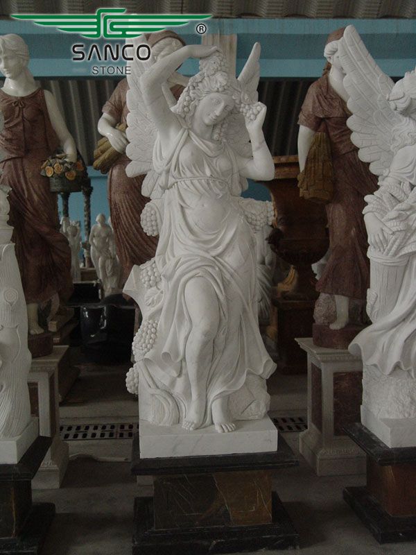 Four seasons angel marble statue