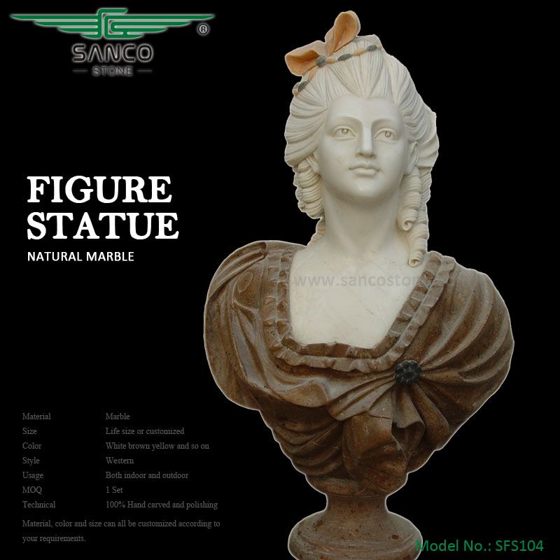 Natural Marble Greek Bust