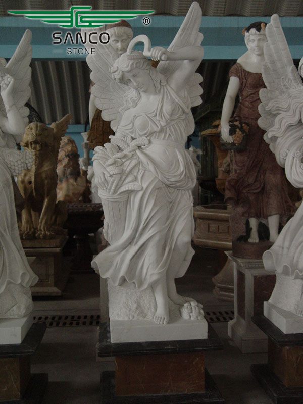 Four seasons angel marble statue