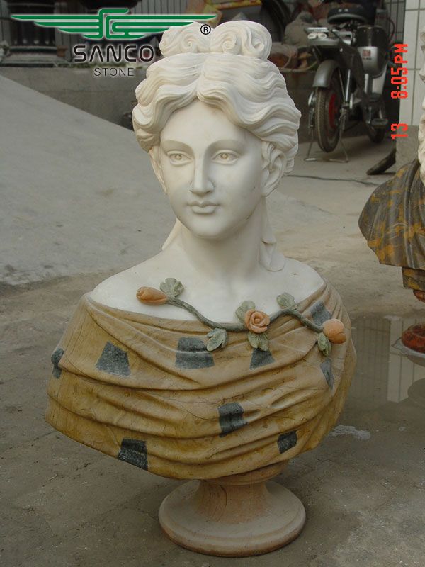 Famous Marble Life Size Roman Bust Statue