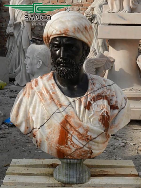 Natural Marble African American Busts