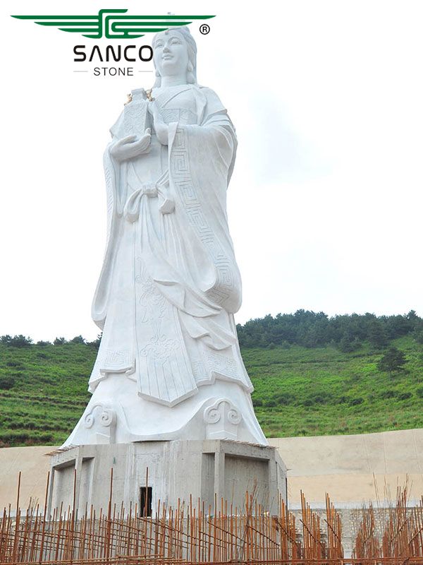 Large Natural Marble Avalokitesvara