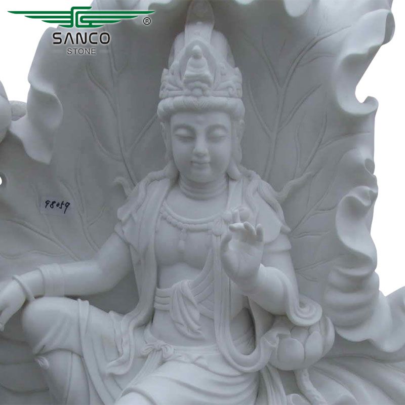 White Marble Kuan Yin Goddess