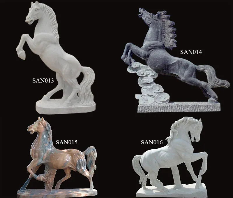 Different Postures Natural Stone Horse Statue