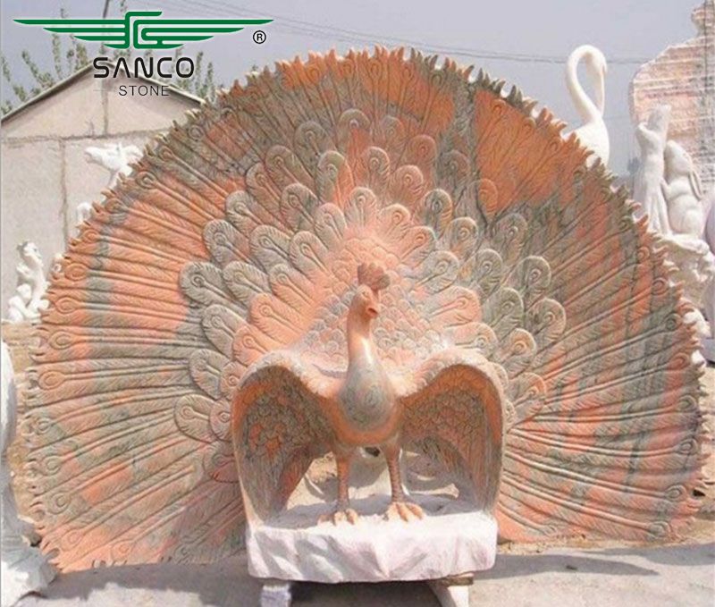 Large Peacock Statue for Garden