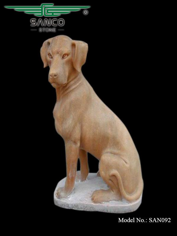 Life Size Dog Garden Statue