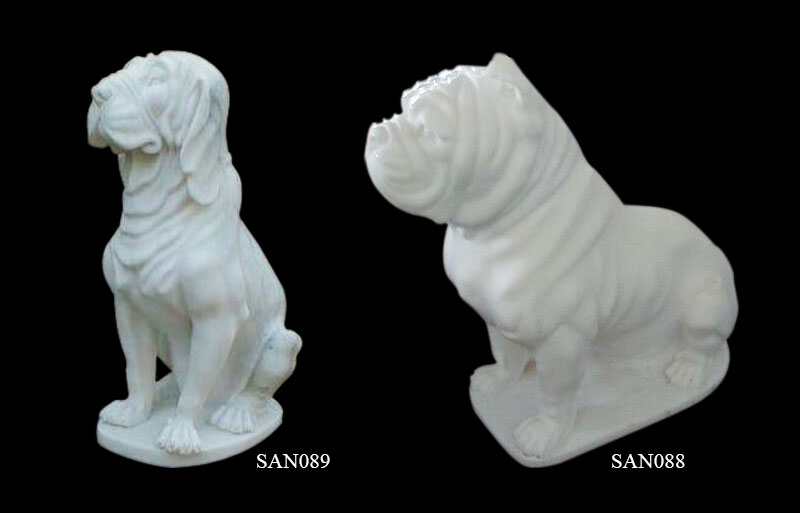 Wholesale Decoration Marble Dog Figurines