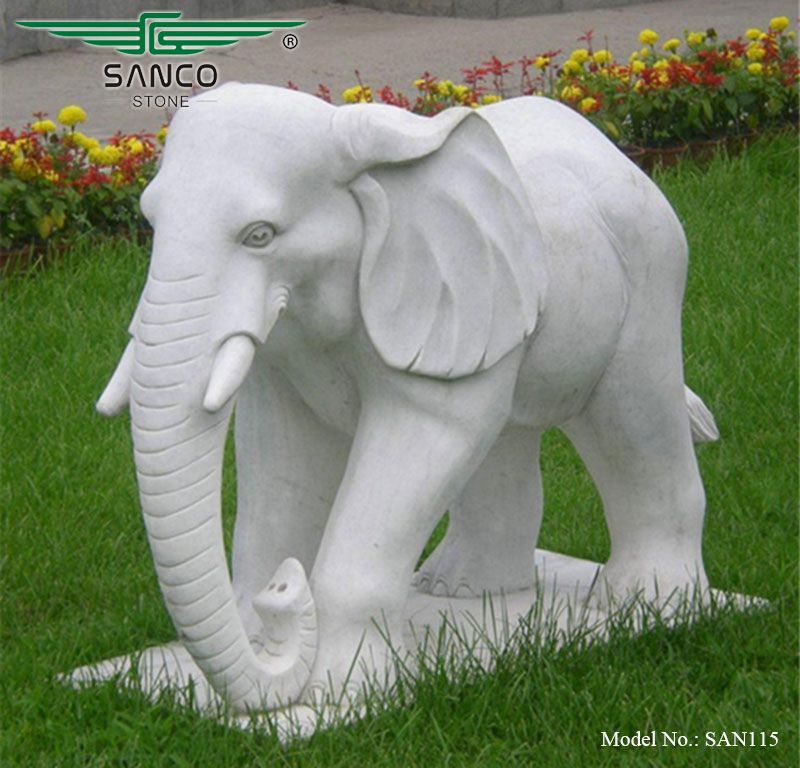 Natural Granite Elephant Statue for Garden