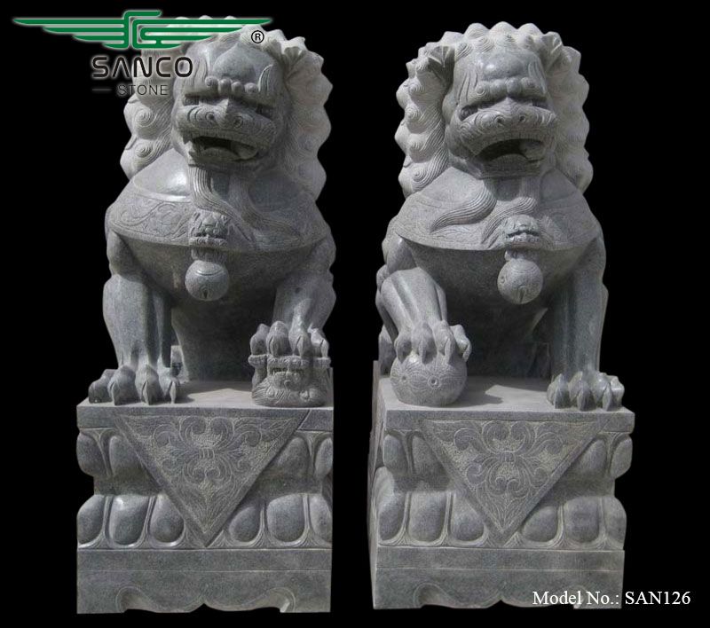 Custom Ornament Large Chinese Foo Dogs Sculpture