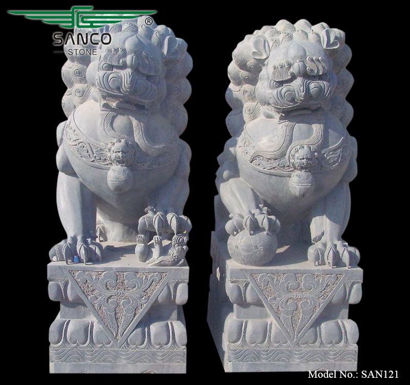 Custom Ornament Large Chinese Foo Dogs Sculpture