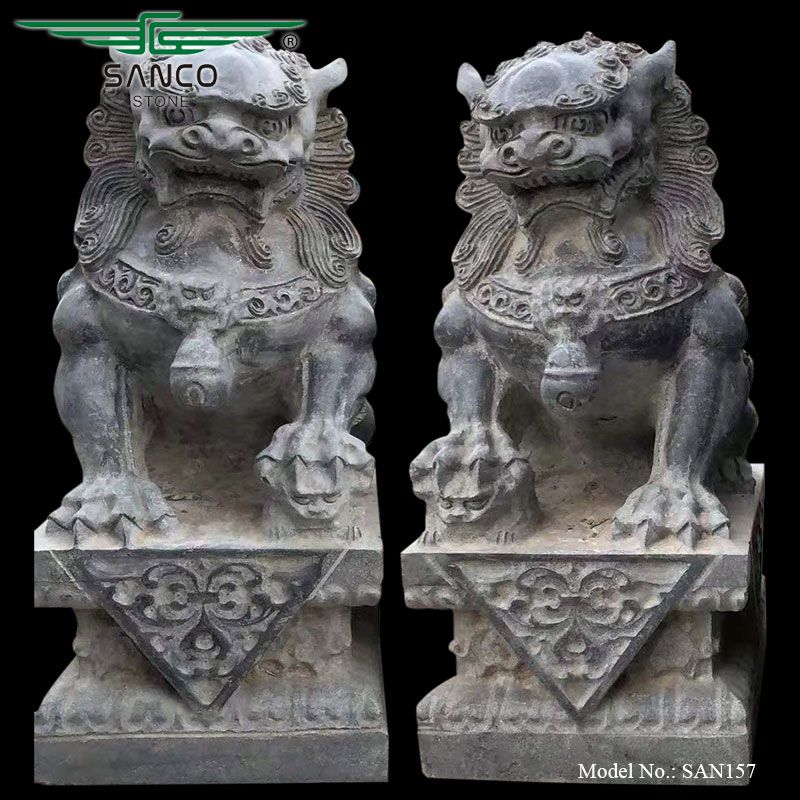 Bluestone Antiques Roadshow Lion Statues