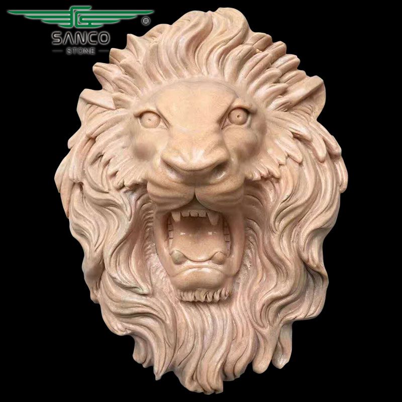 High Quality Marble Lion Head Statue